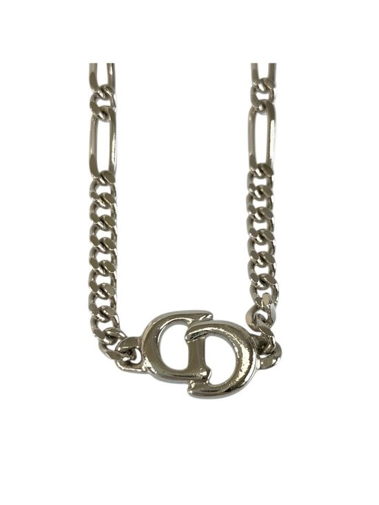 Christian Dior Jewelry - Dior Vintage CD Logo Silver Plated Necklace